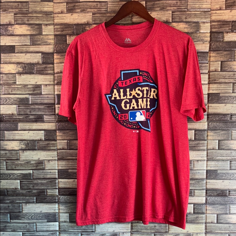 EUC Majestic Red Texas All-Star Game Tee XL